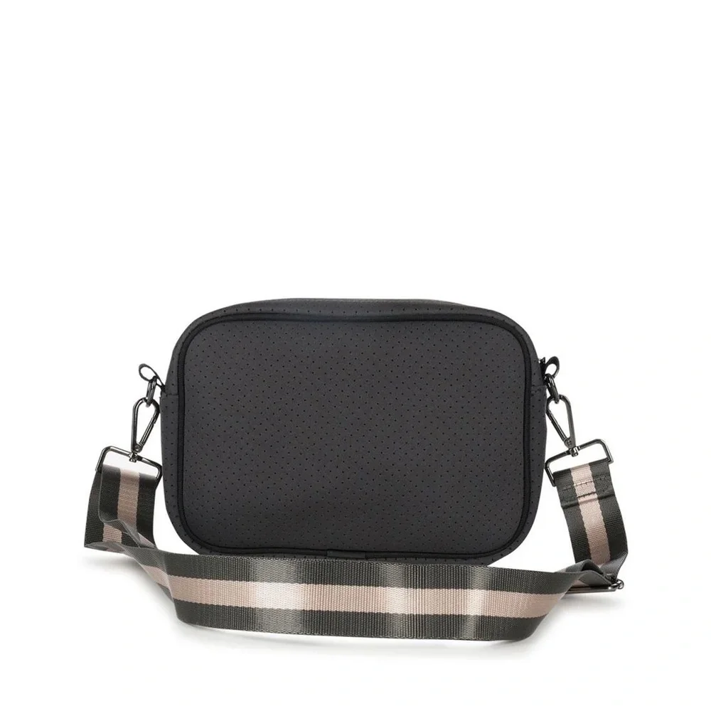 Haute Shore Drew Safari Camo Neoprene Camera Crossbody Bag NWT